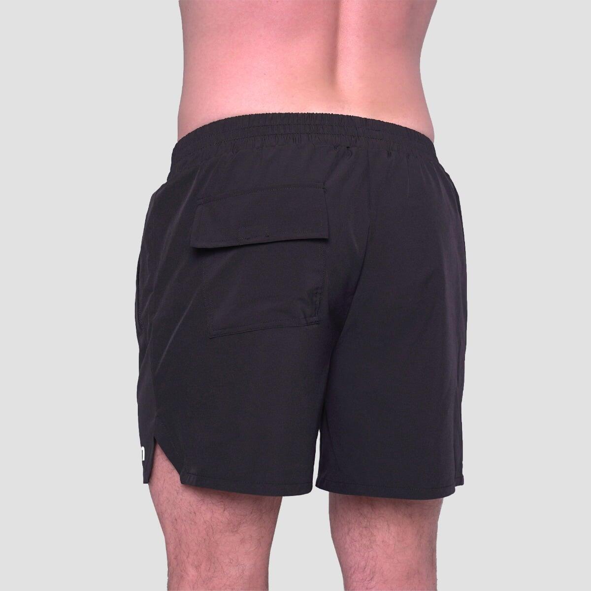 Pantaloncini uomo palestra traspiranti neri Light Essence 5/7