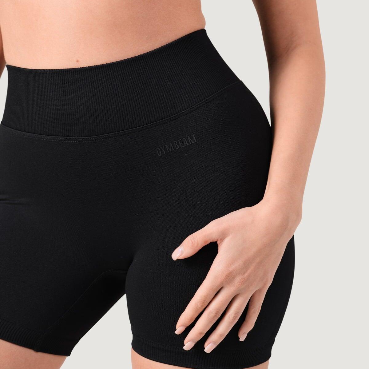 Pantaloncini donna fitness slim neri NEO 5/7