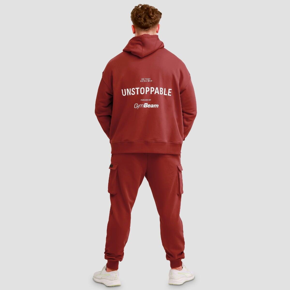 Pantaloni uomo tempo libero con tasche rossi Utility 5/7