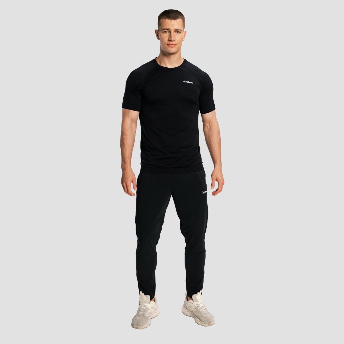 Pantaloni uomo running con zip neri Pulse X 5/7