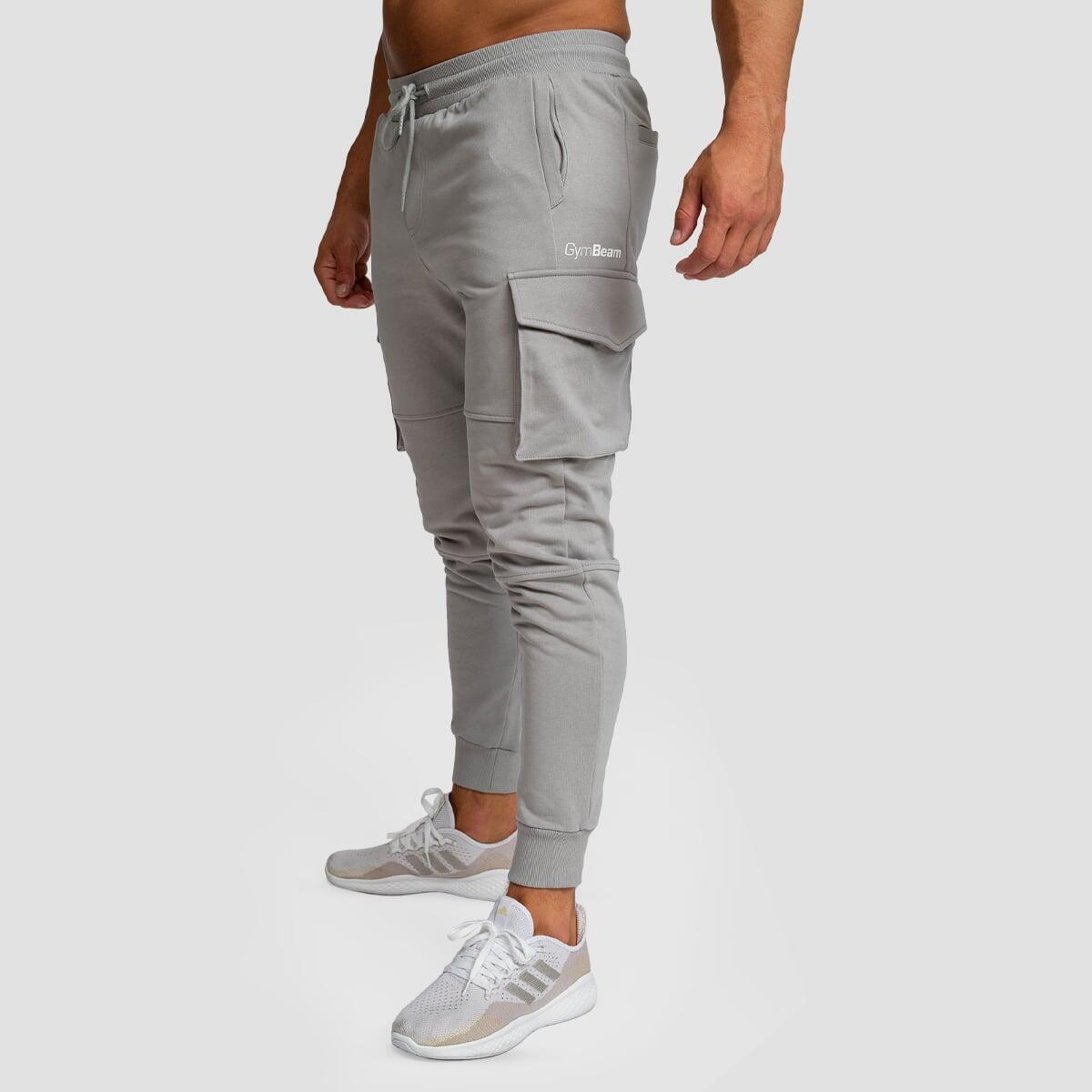 Pantaloni uomo palestra slim grigi TRN 3/7
