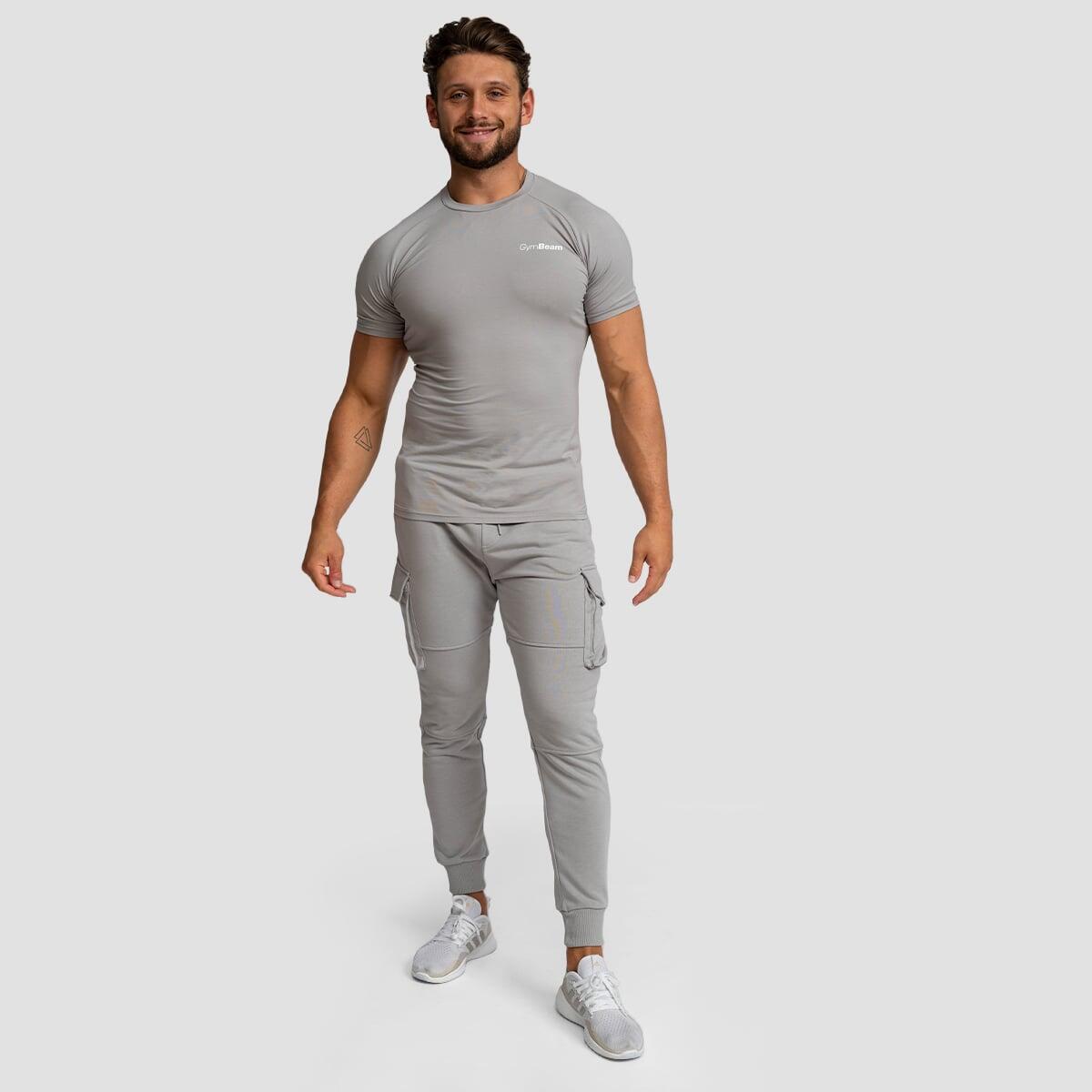 Pantaloni uomo palestra slim grigi TRN 4/7