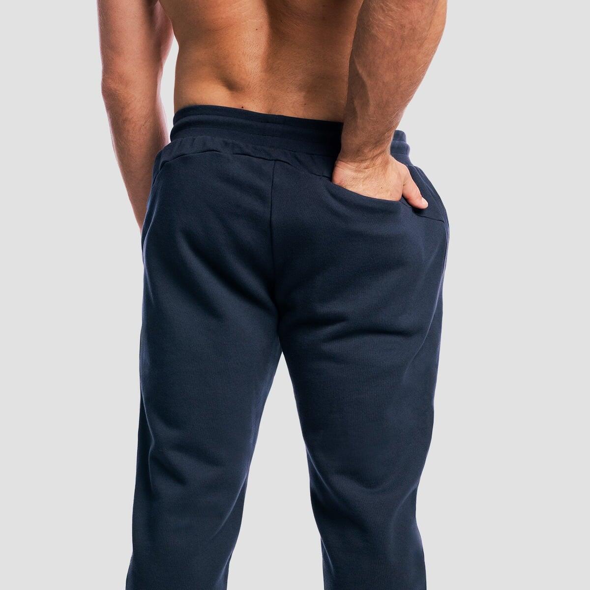 Pantaloni uomo palestra oversize blu Base 2/7