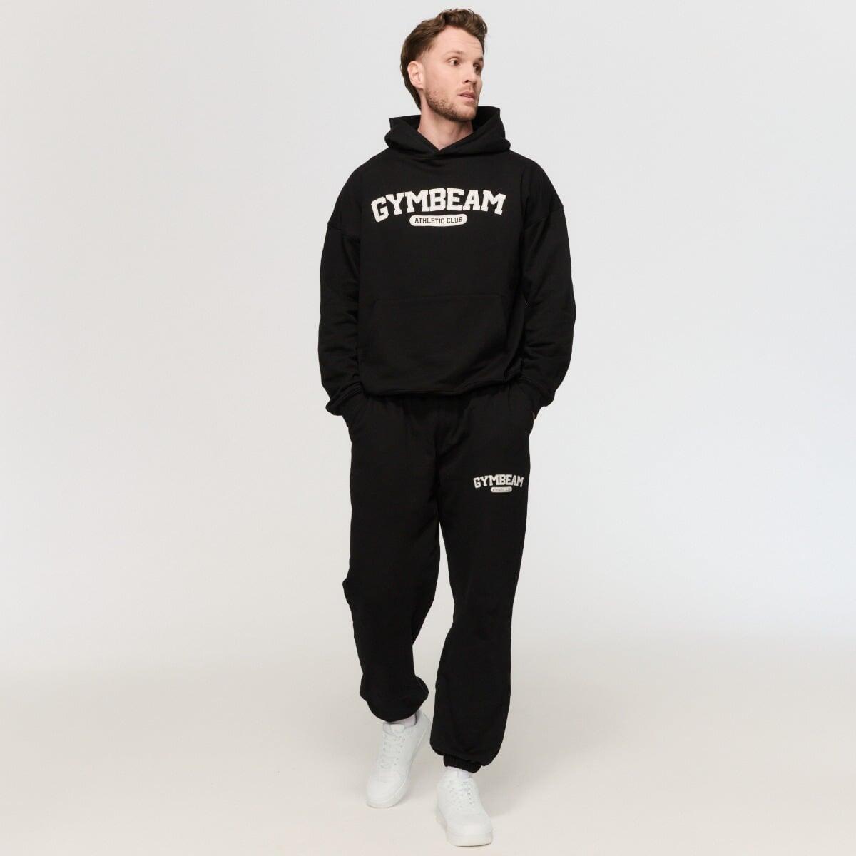 Pantaloni uomo oversize pesanti neri Varsity 2/5