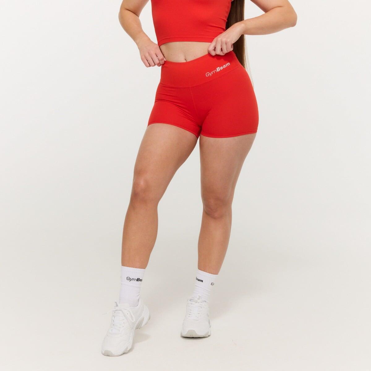 Pantaloncini donna fitness slim arancioni BEAT 3/7