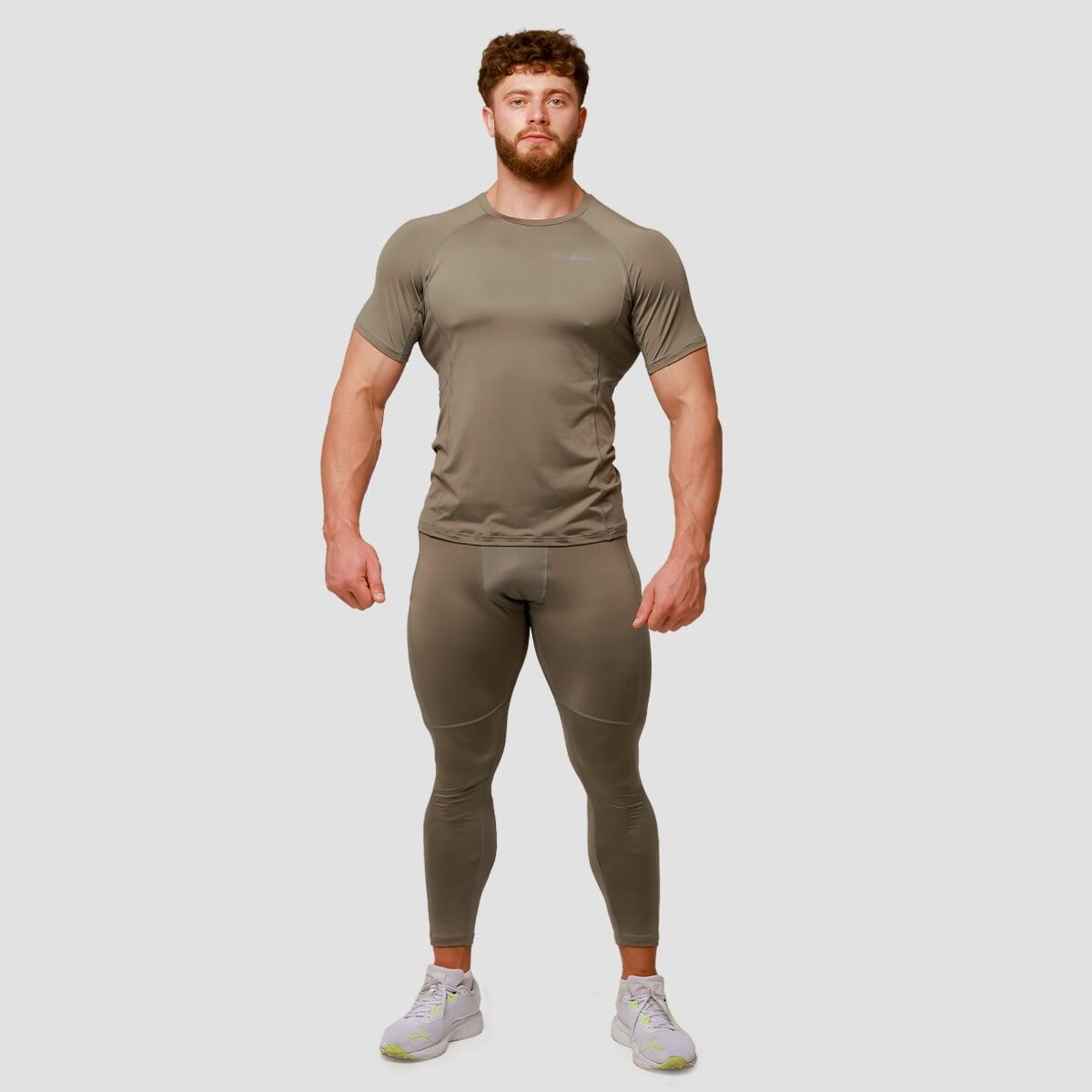 Legginsy męskie bieganie slim Pulse Vetiver 5/7