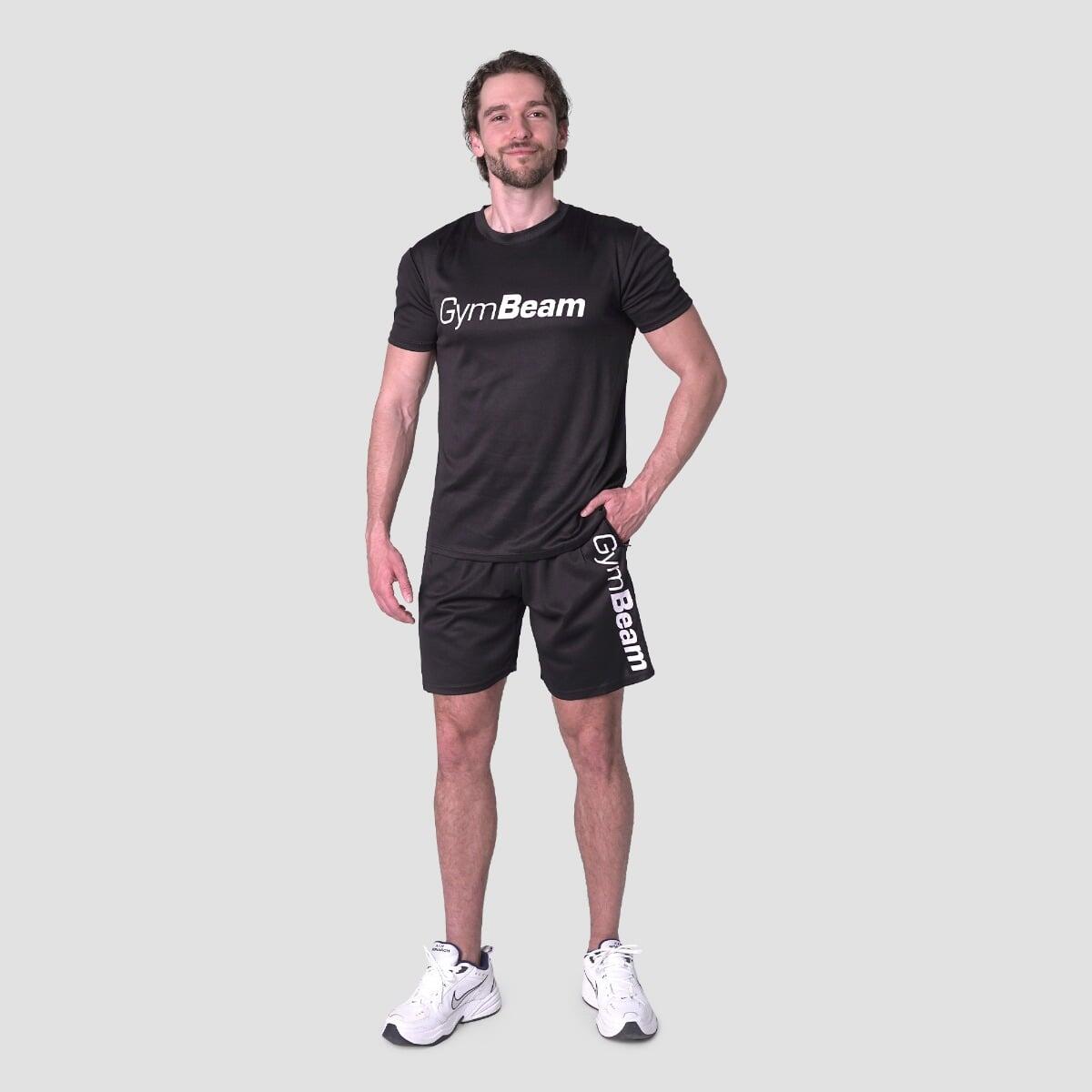 Szorty męskie fitness regular czarne Mesh Essence 5/7