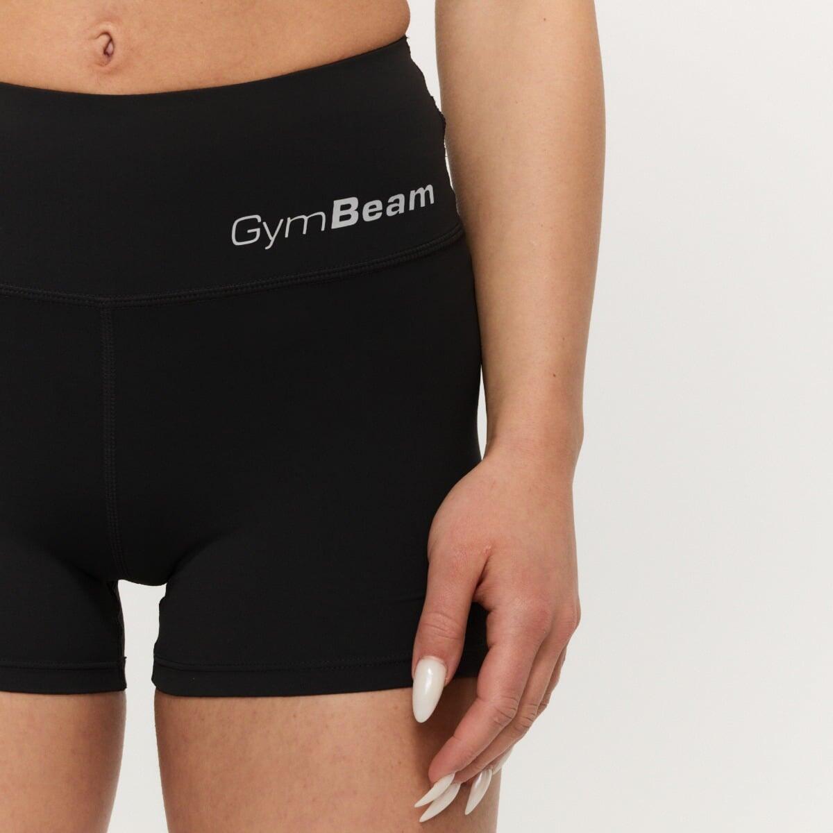 Pantaloncini donna palestra slim neri BEAT 2/7