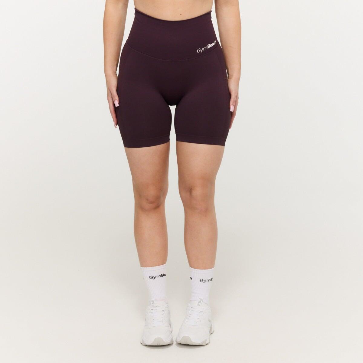 Pantaloncini donna palestra traspiranti viola Eclipse 3/7