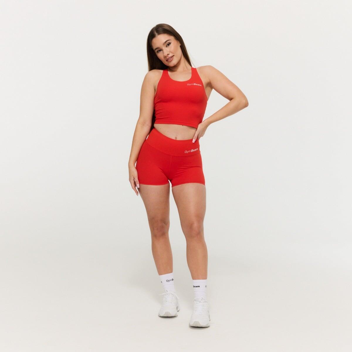 Pantaloncini donna fitness slim arancioni BEAT 6/7
