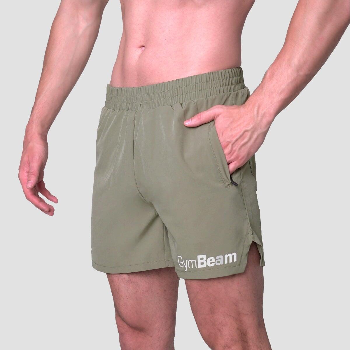 Pantaloncini uomo palestra traspiranti verdi Light Essence 4/7
