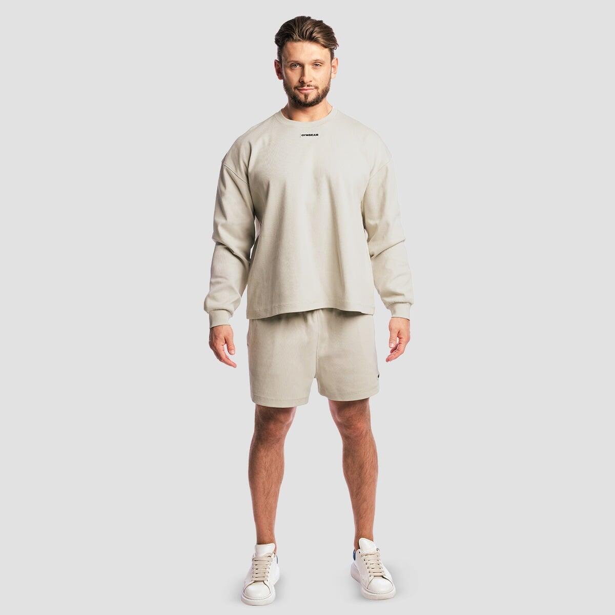 Pantaloncini uomo palestra oversize grigi Aura 5/7