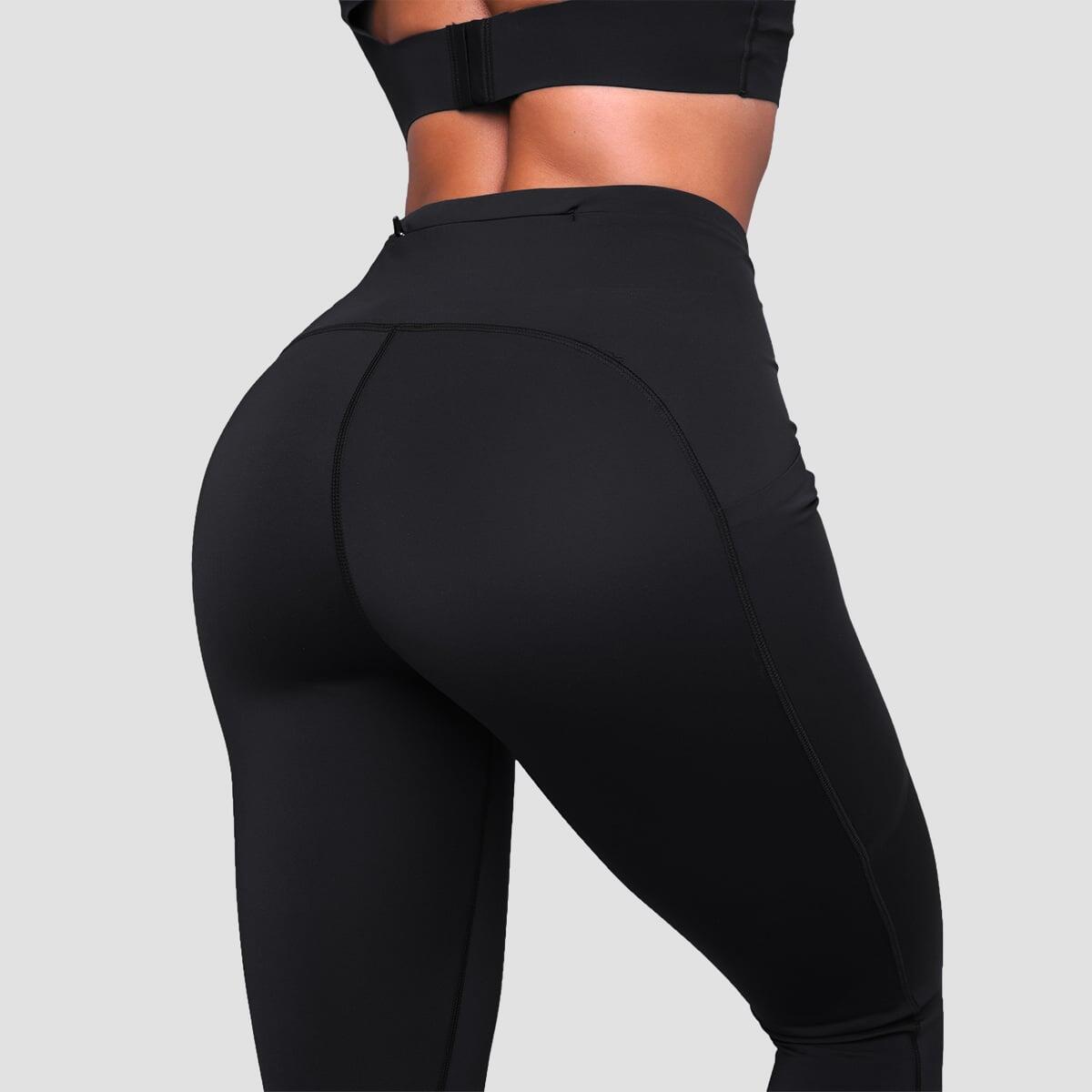 Leggings donna running neri Pulse 4/7