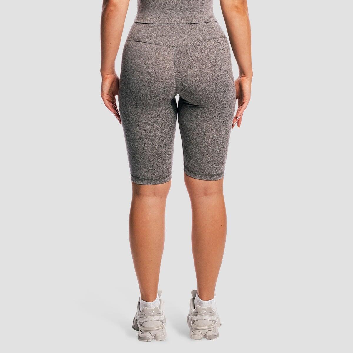 Pantaloncini donna slim traspiranti grigi Core 3/7