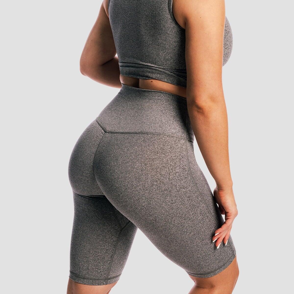 Pantaloncini donna slim traspiranti grigi Core 2/7