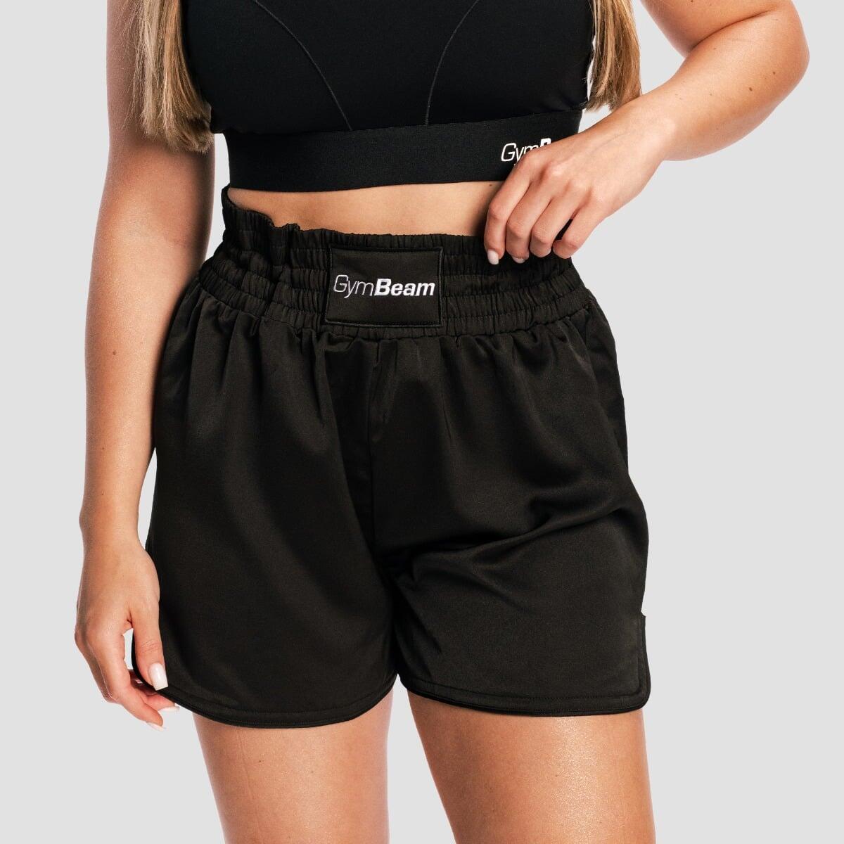 Pantaloncini donna boxing regular neri Combat Boxing 2/7