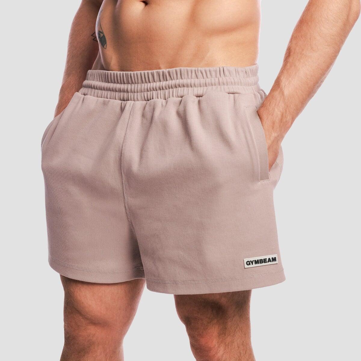 Pantaloncini uomo palestra oversize rosa Aura 2/7