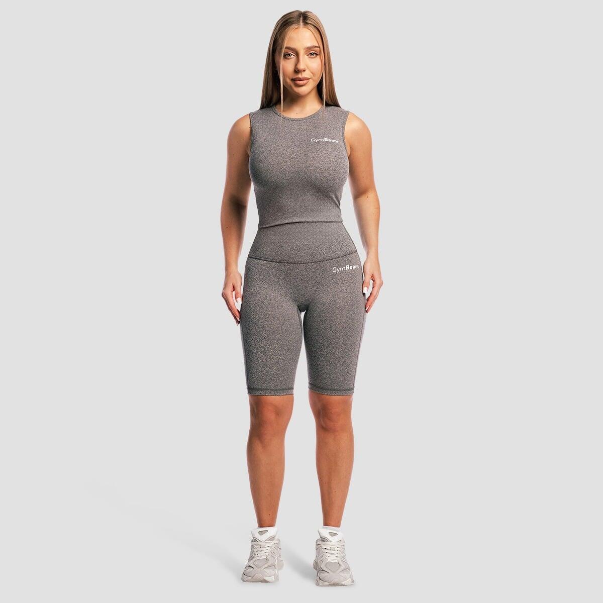 Pantaloncini donna slim traspiranti grigi Core 5/7