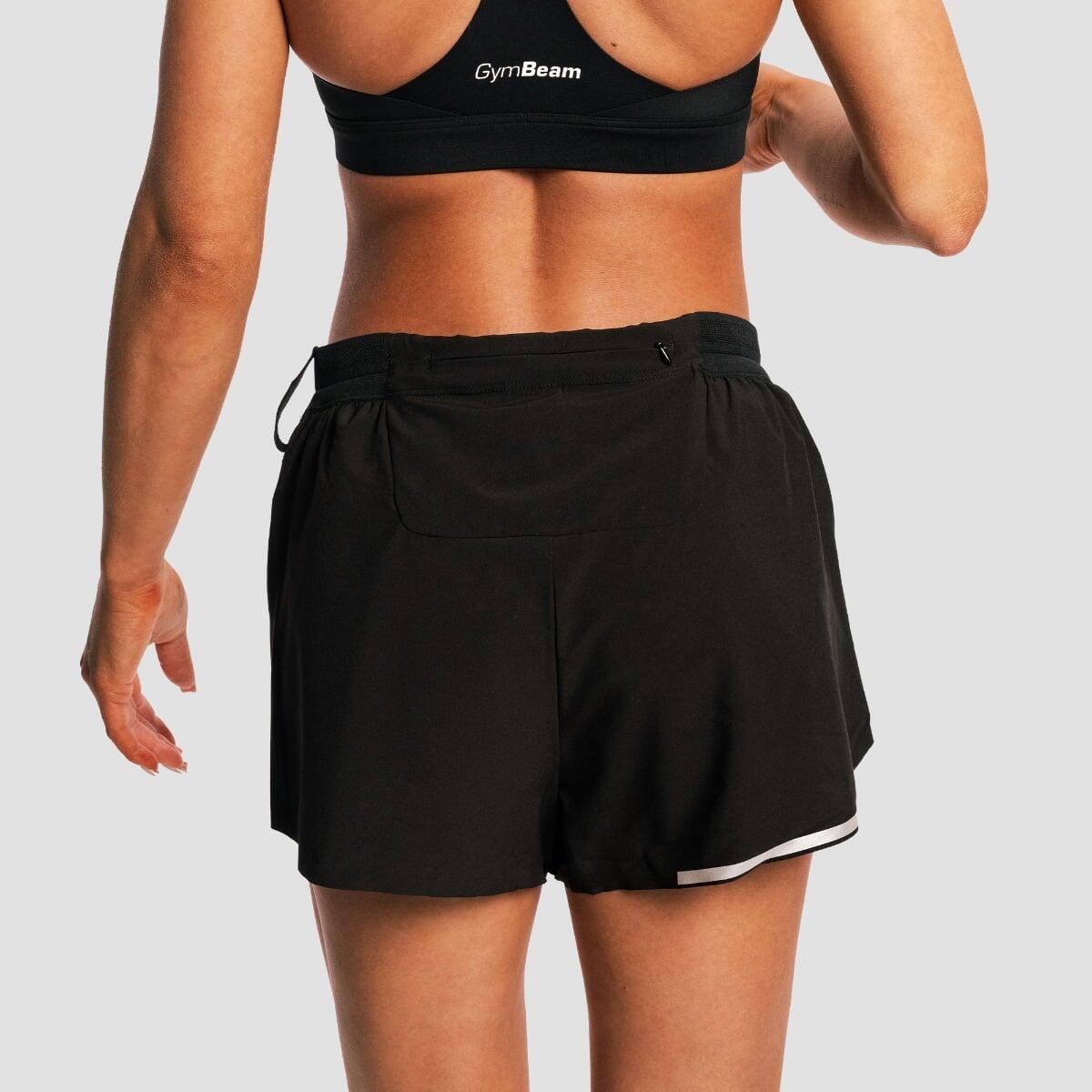Pantaloncini donna running traspiranti neri Pulse X 4/7