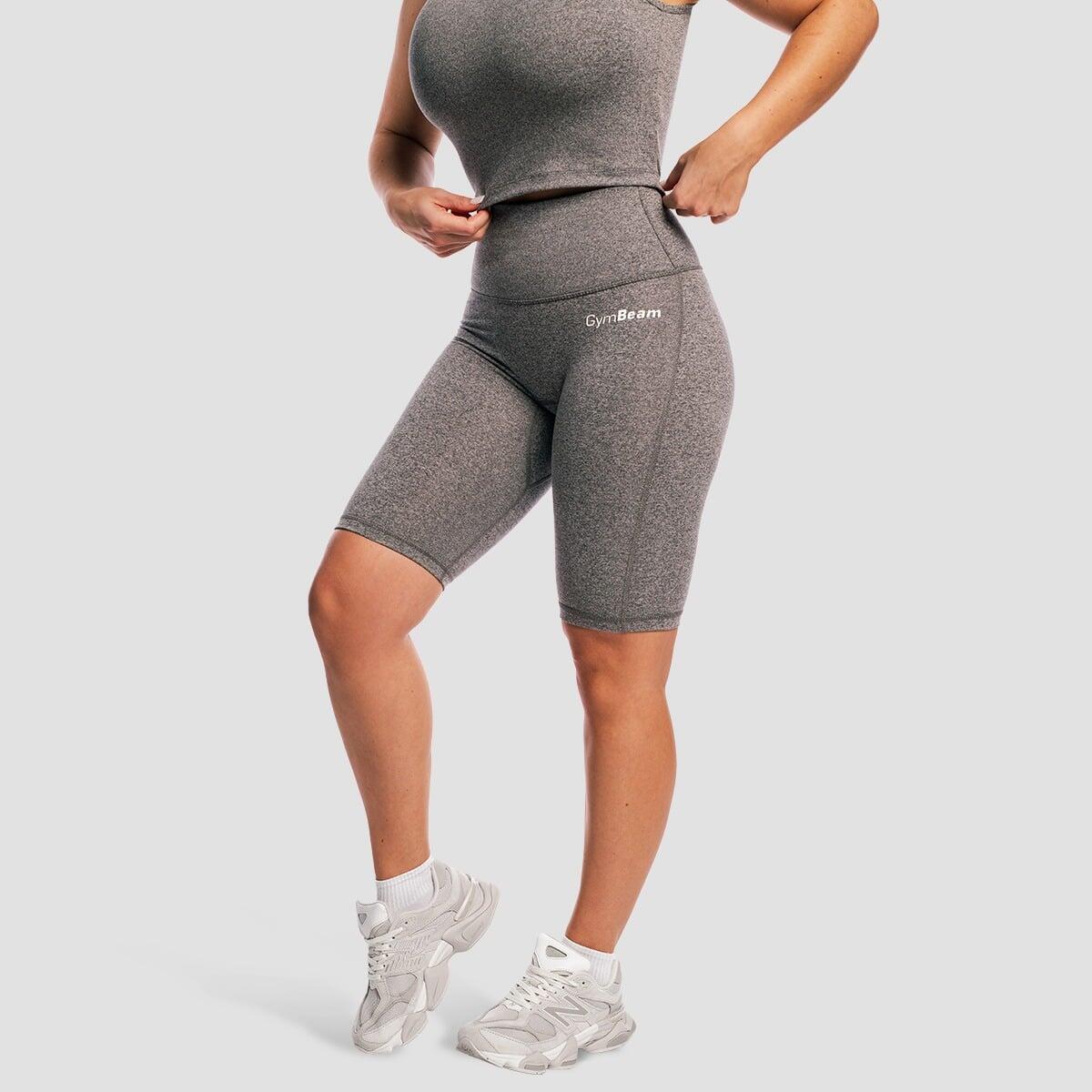 Pantaloncini donna slim traspiranti grigi Core 4/7