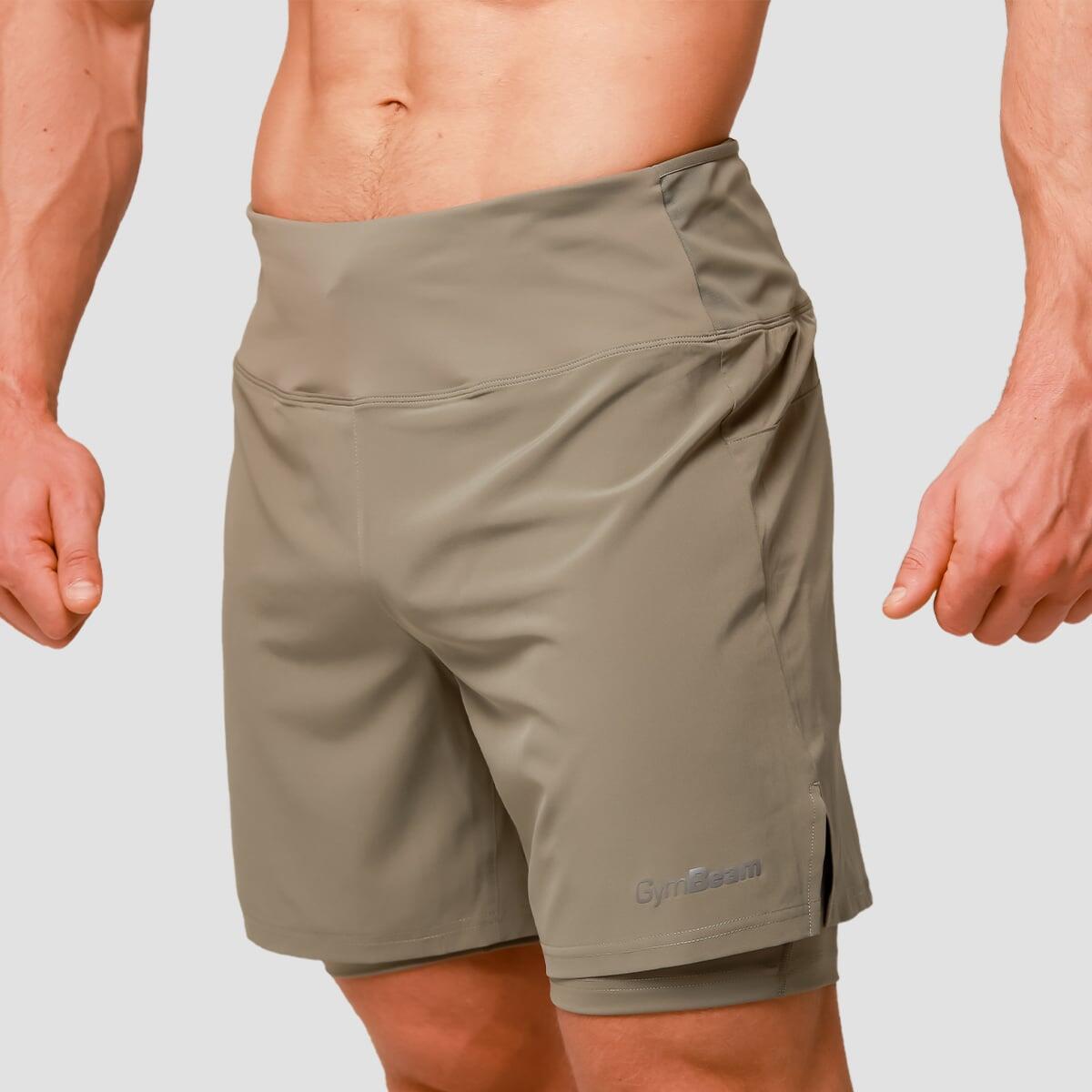 Pantaloncini uomo running slim verdi Pulse 6/7