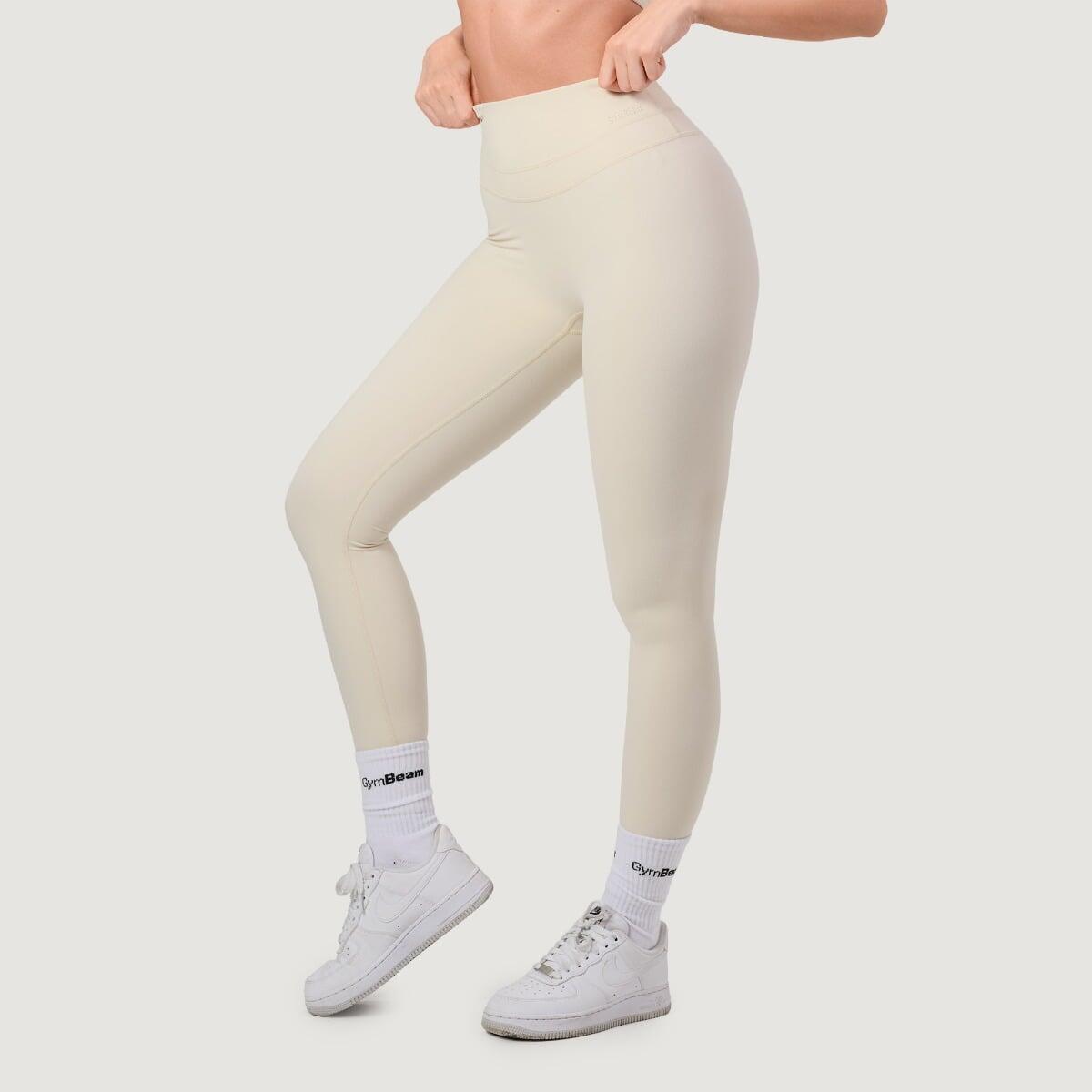 Legginsy damskie fitness z wysokim stanem NEO Almond 3/7
