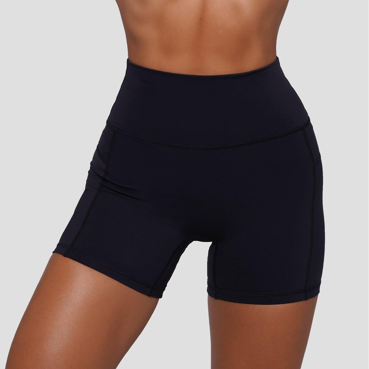Pantaloncini donna fitness slim neri FIT 2/7