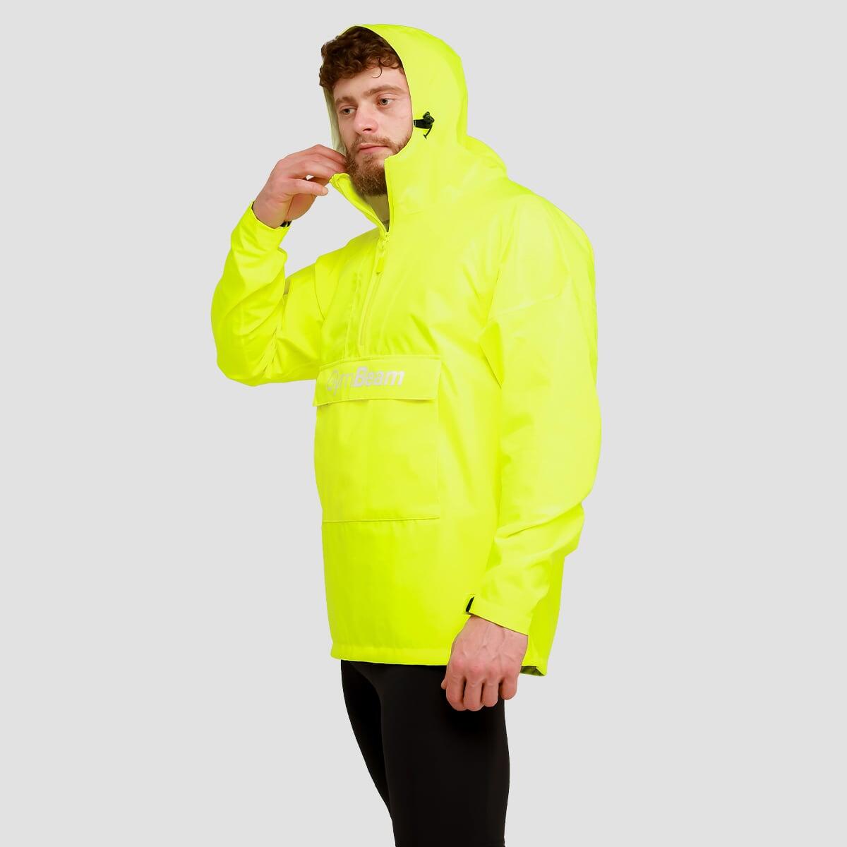 Giacca uomo trekking impermeabile gialla Smock 5/7