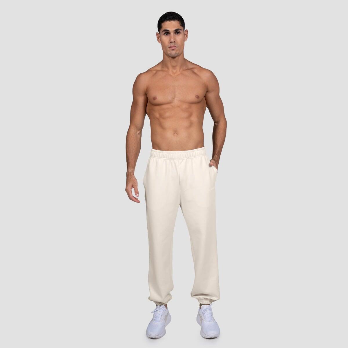 Pantaloni uomo tempo libero oversize crema Relay 4/7