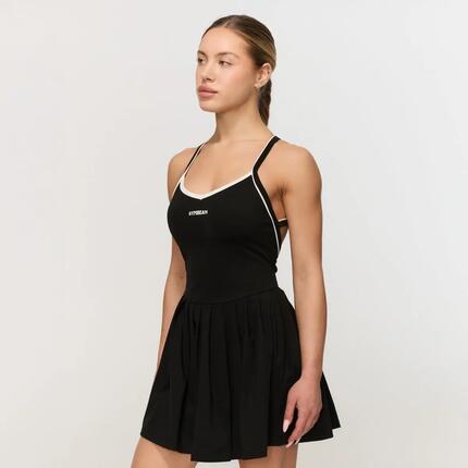 Sukienka damska fitness z wbudowanymi szortami Varsity