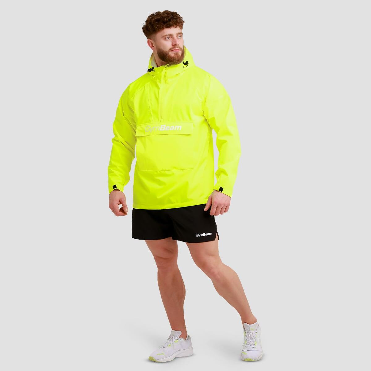 Giacca uomo trekking impermeabile gialla Smock 6/7