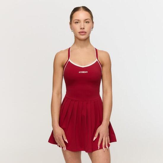 Sukienka damska fitness z wbudowanymi szortami Varsity