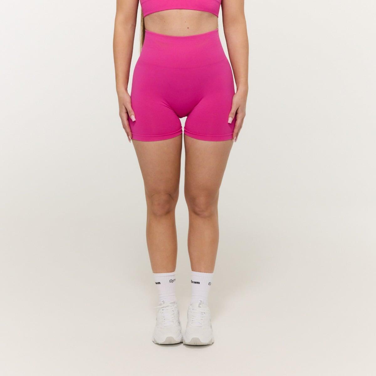 Pantaloncini donna fitness traspiranti rosa Sculpt 3/7