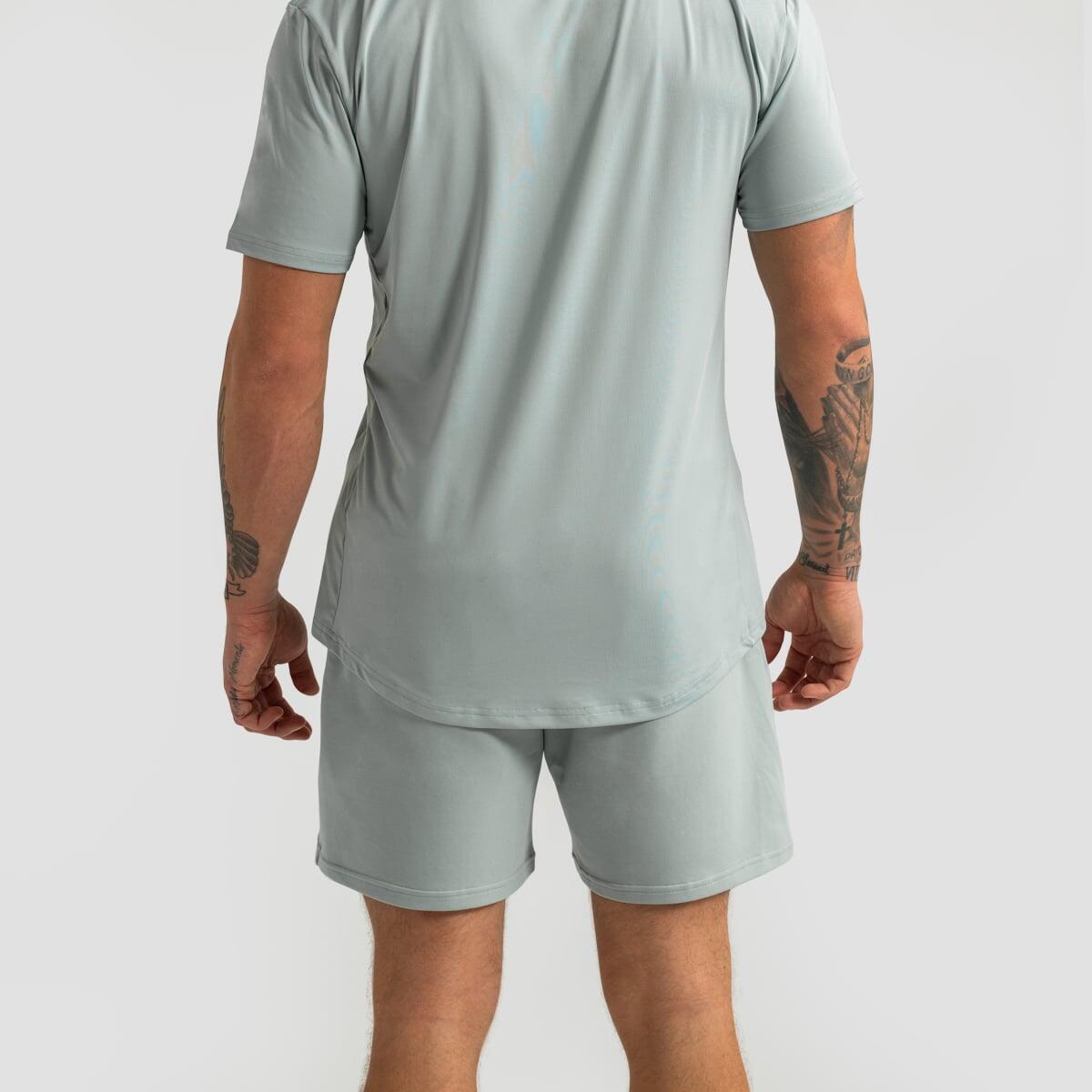 Pantaloncini uomo traspiranti verdi Limitless 3/7