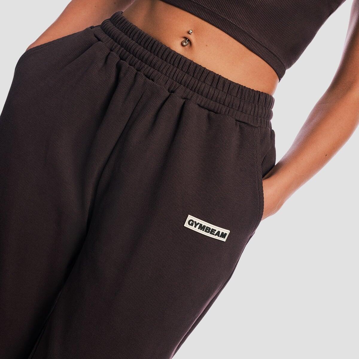 Pantaloni donna oversize marroni Aura 2/7