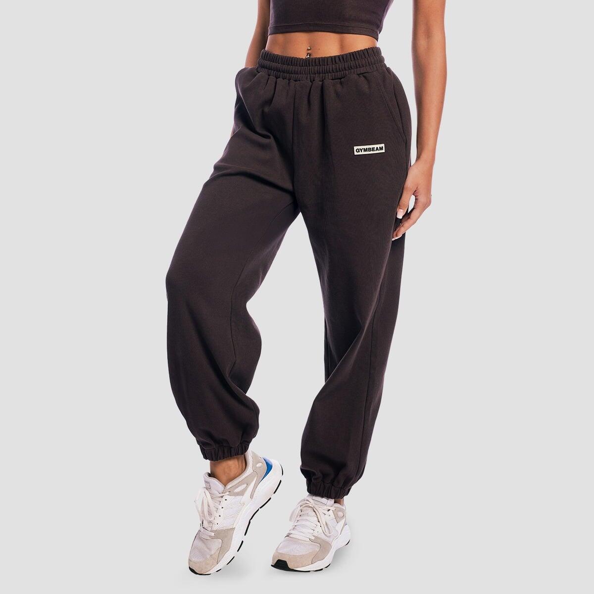 Pantaloni donna oversize marroni Aura 4/7