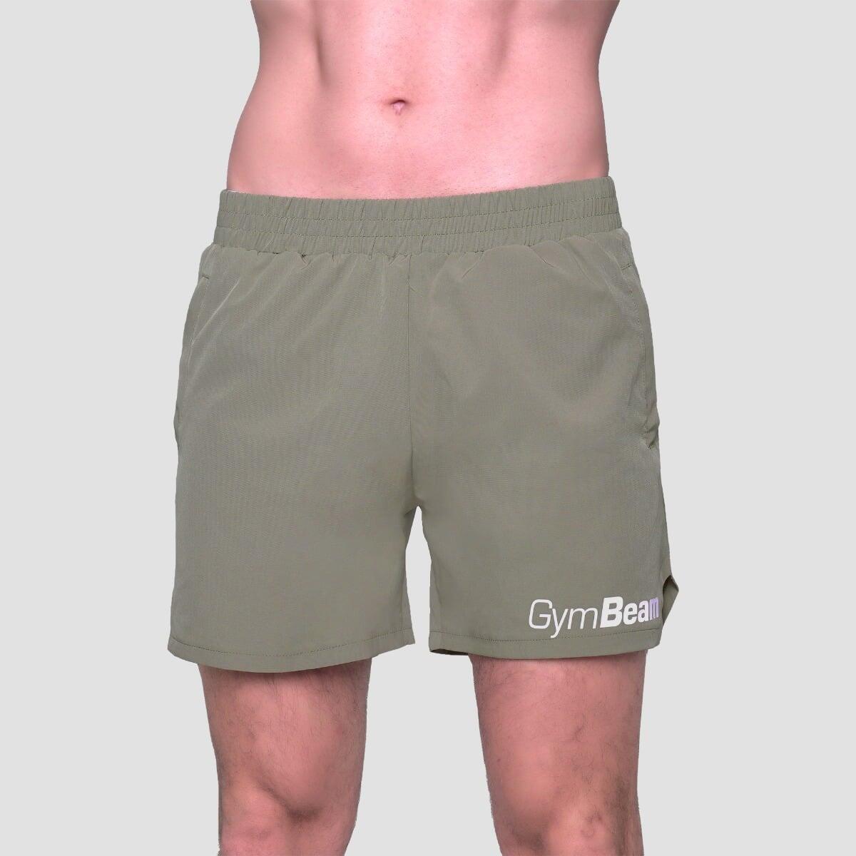 Pantaloncini uomo palestra traspiranti verdi Light Essence 3/7
