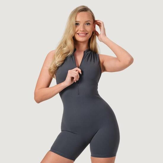 Tuta intera donna fitness con zip NEO