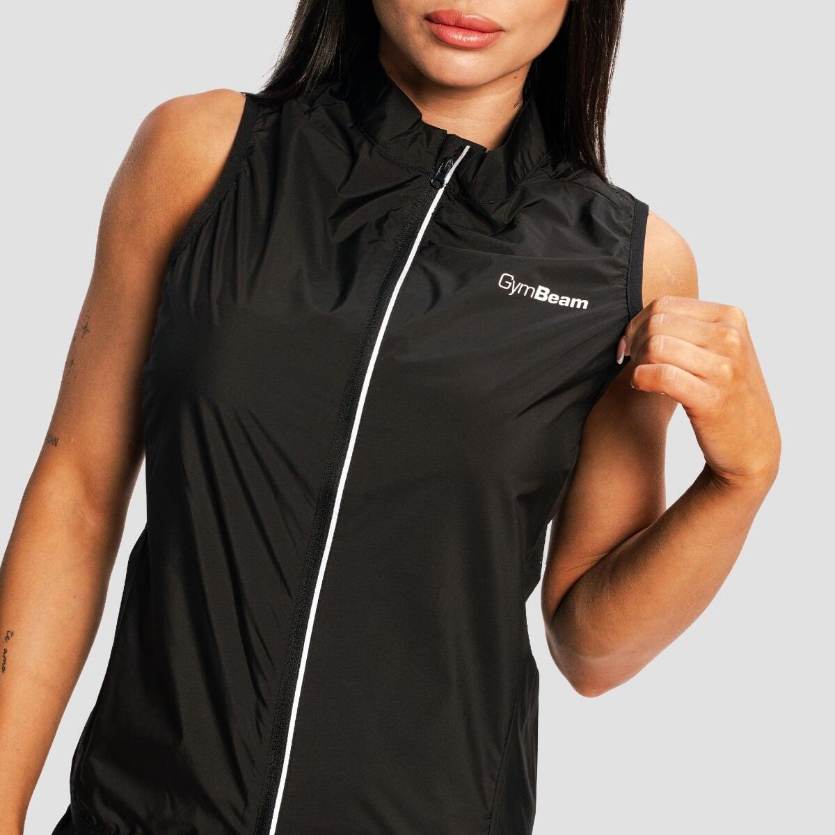 Gilet donna running senza maniche nero Pulse X 2/7