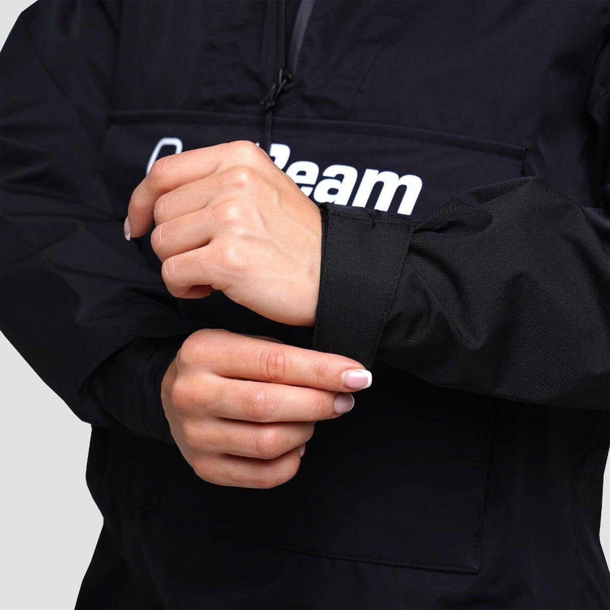 Giacca donna trekking impermeabile nera Smock 5/7