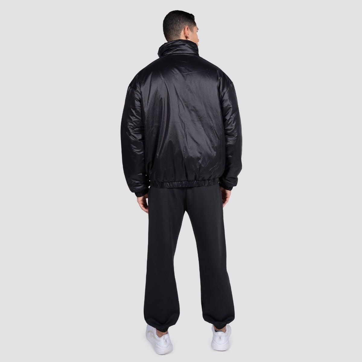 Giacca uomo 1/2 zip nera Prime 5/7