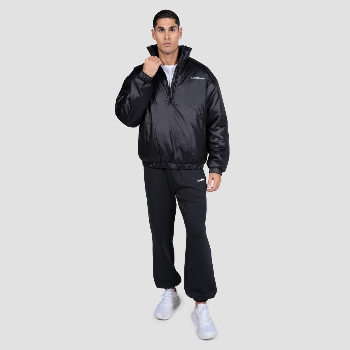 Giacca uomo 1/2 zip nera Prime 4/7