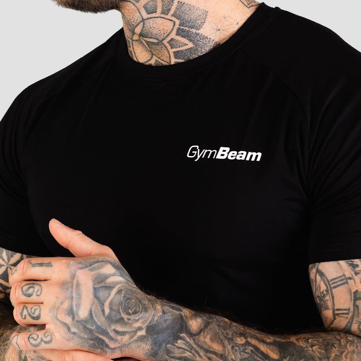 T-shirt uomo palestra slim nera TRN 3/6