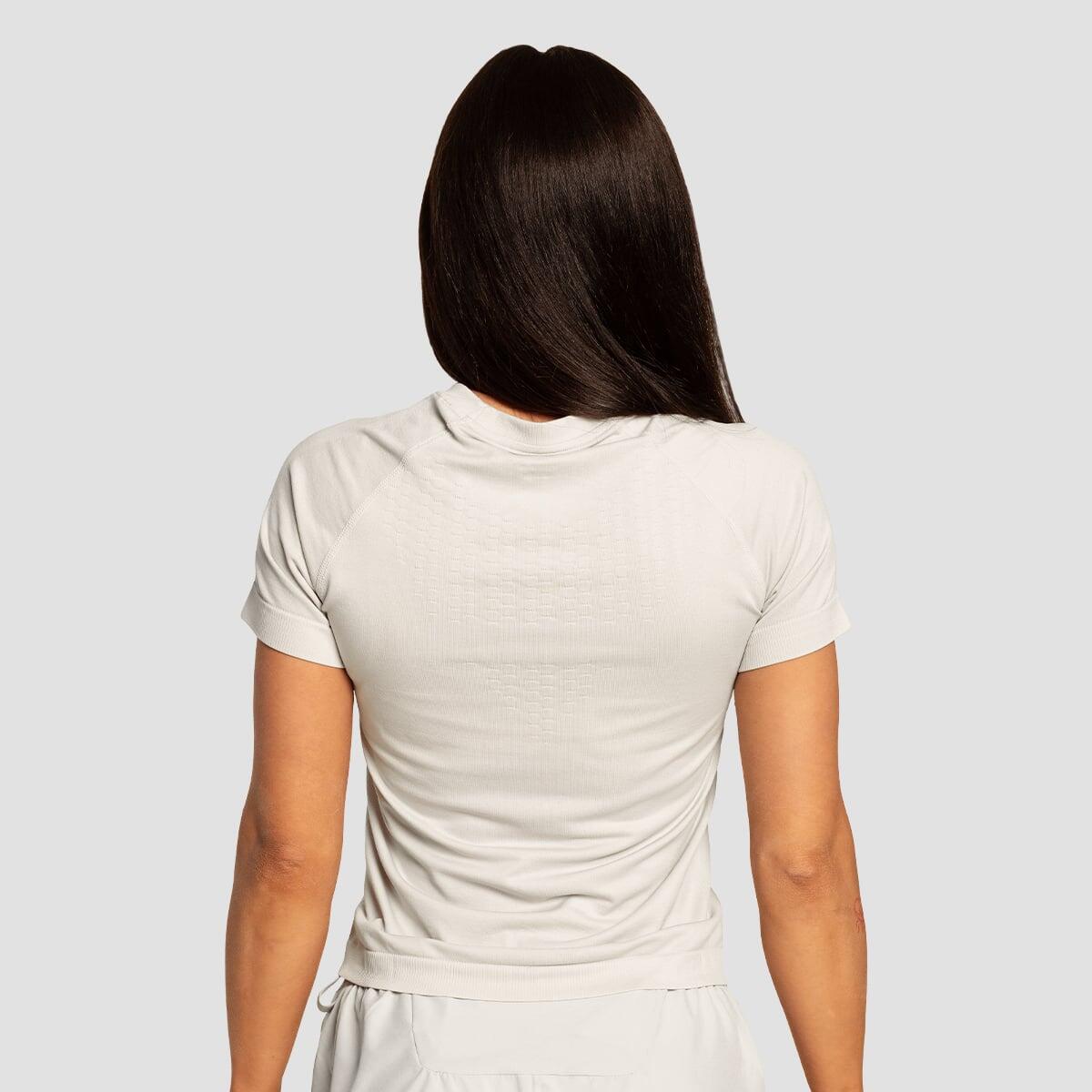 T-shirt donna running traspirante grigia Pulse X 3/7