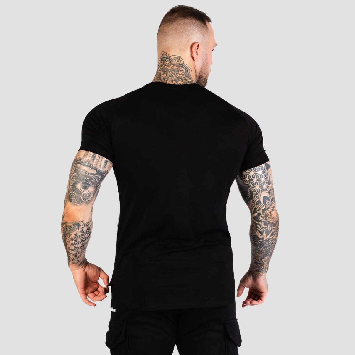 T-shirt uomo palestra slim nera TRN 2/6