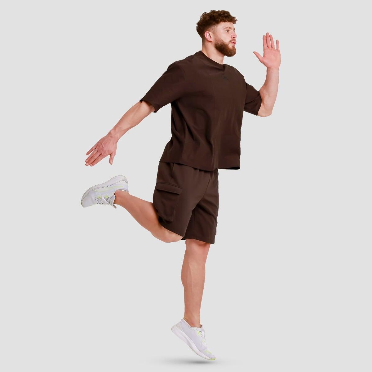 T-shirt uomo oversize marrone Unstoppable 5/7