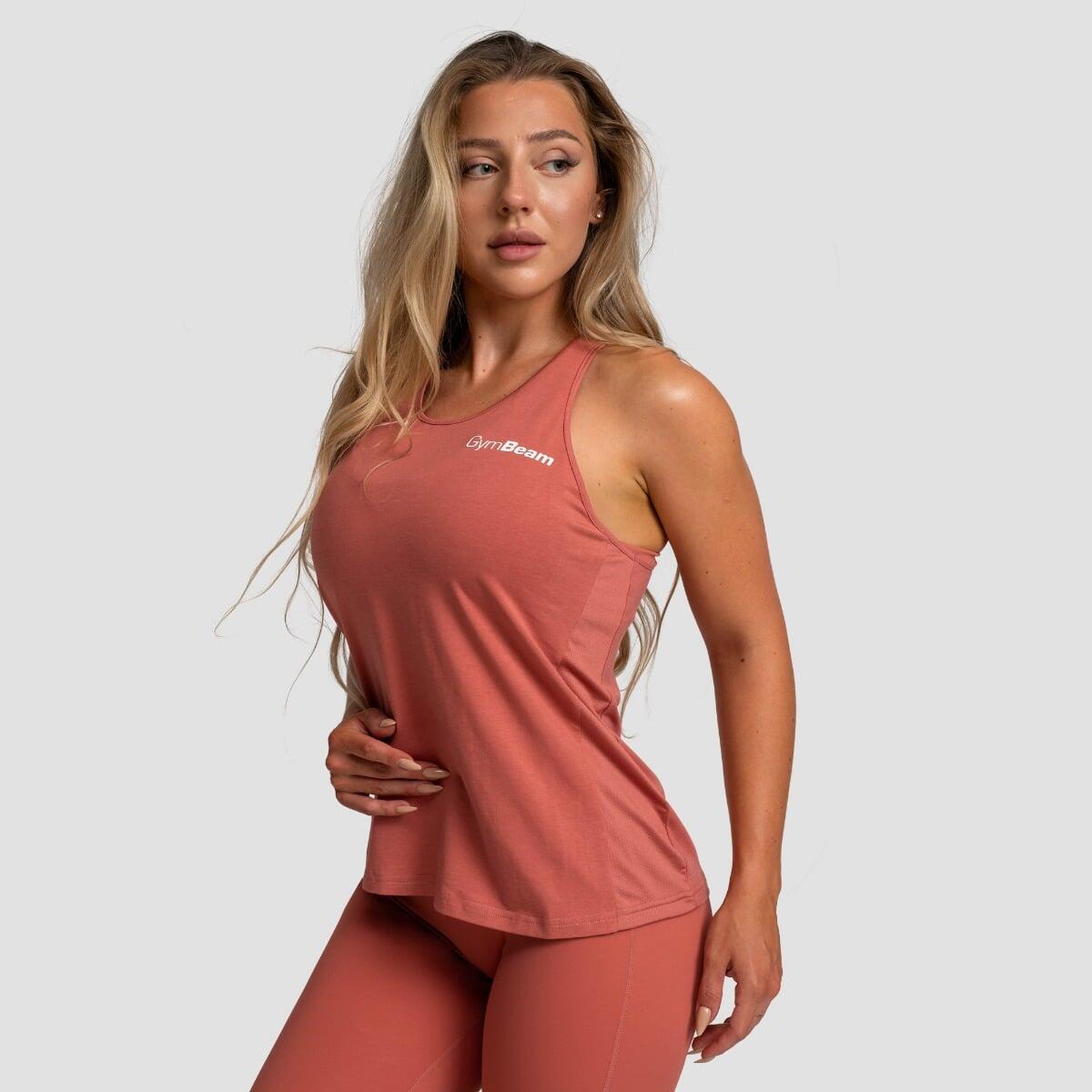 Canotta donna palestra traspirante rossa Limitless 4/7