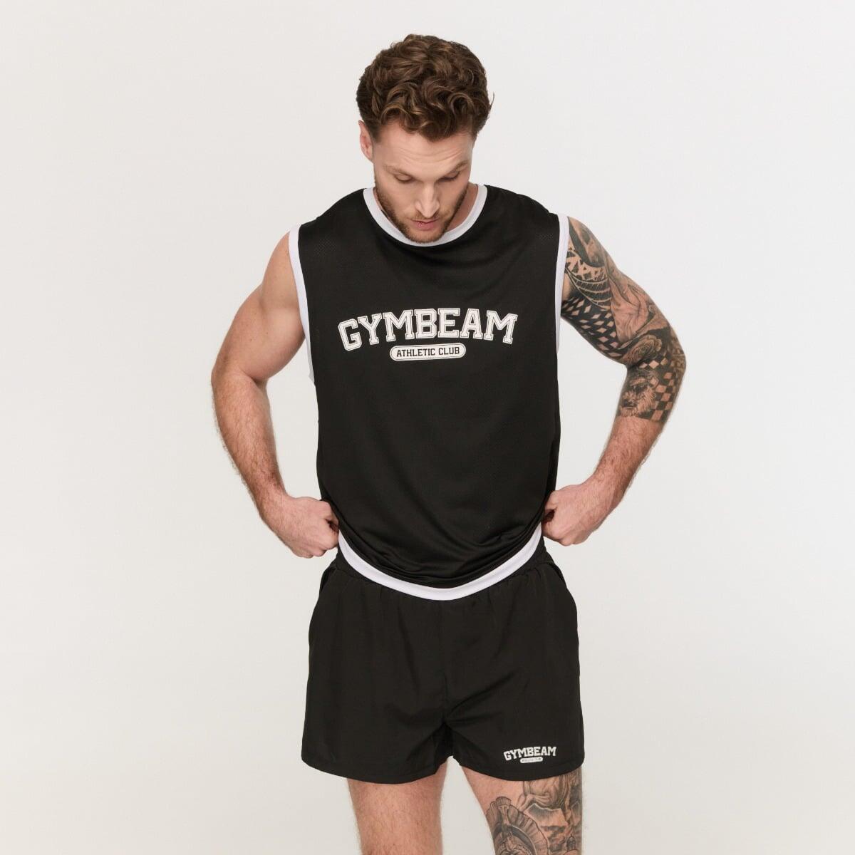 Canotta uomo basket oversize nera Varsity 2/7