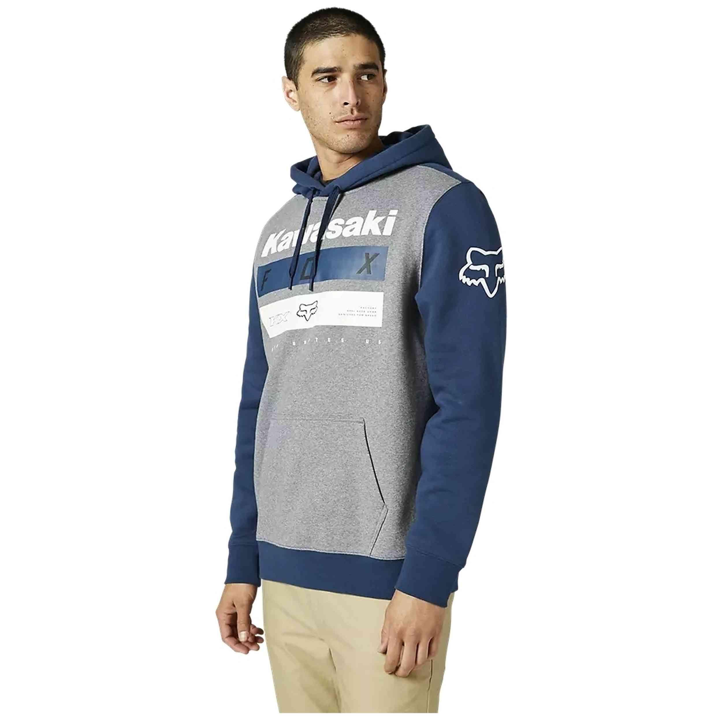 Canottiera Fox modello Fox Racing Men's Kawasaki Pullover Fleece per uomini 3/3