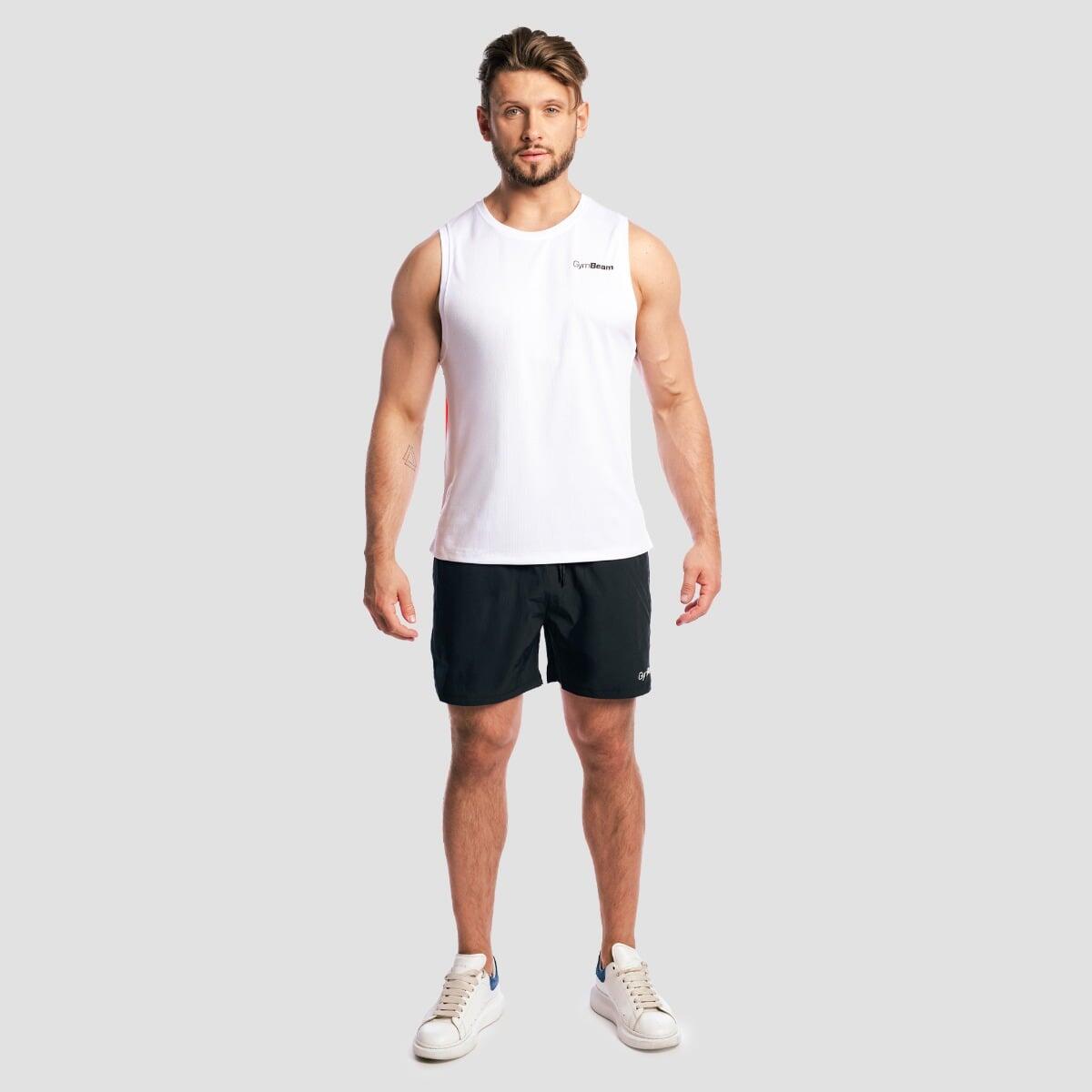 Tank top męski fitness regular biały Base Mesh 5/7
